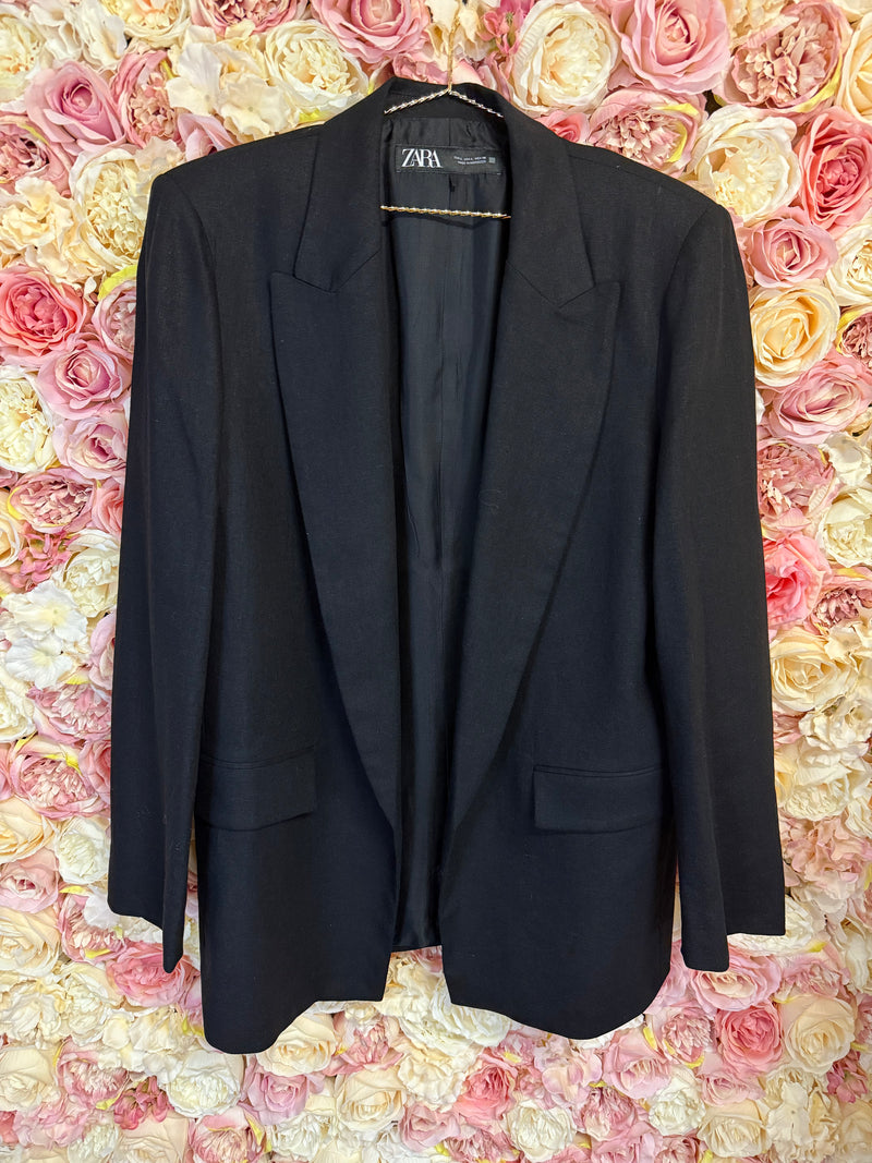 Zara Blazer Green & Dark Grey & Black Sz. L