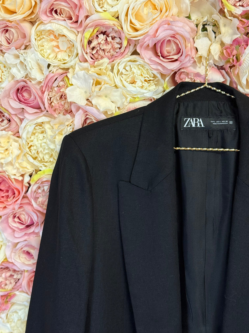 Zara Blazer Green & Dark Grey & Black Sz. L