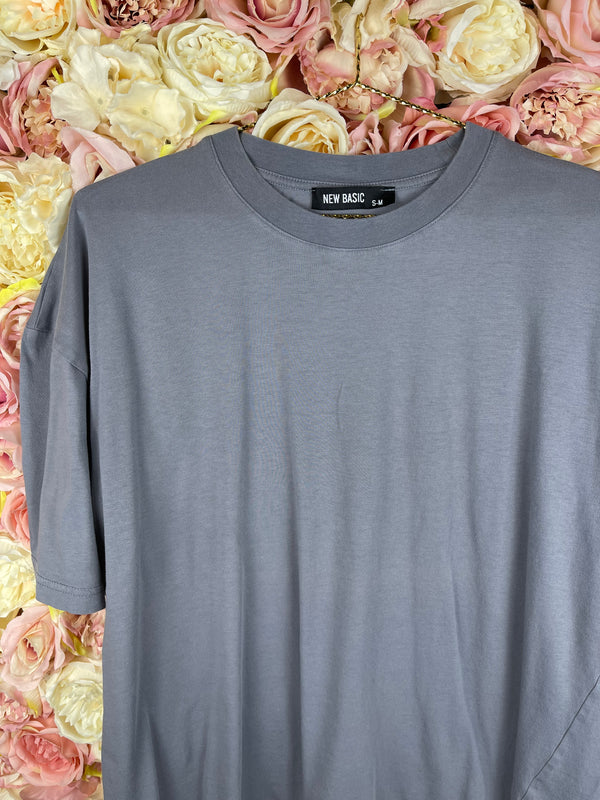 New Basic T-Shirt Grey Sz. S/M