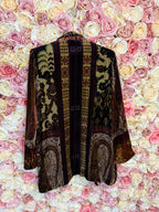 Etro Velvet Jacket Dark Multi