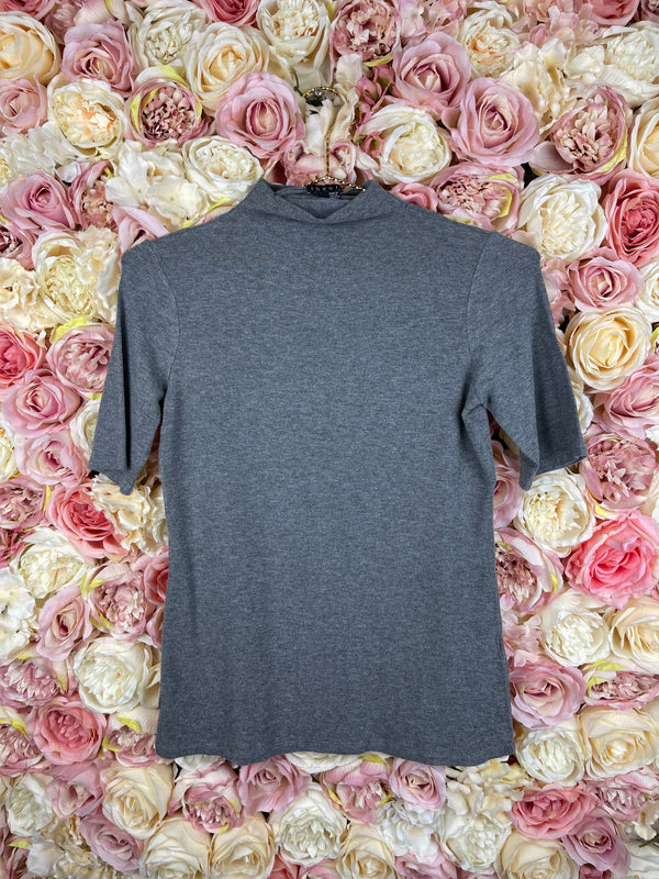 Theory Turtleneck Top Grey Sz. L