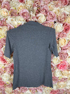 Theory Turtleneck Top Grey Sz. L