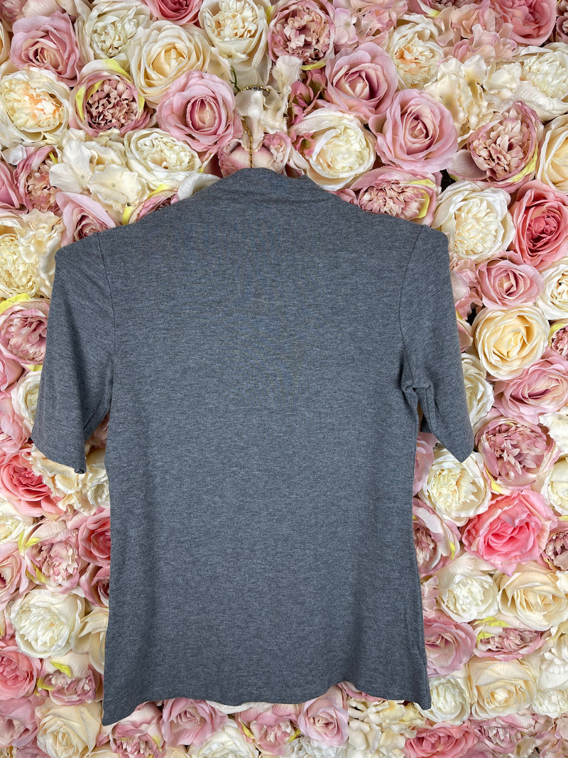 Theory Turtleneck Top Grey Sz. L