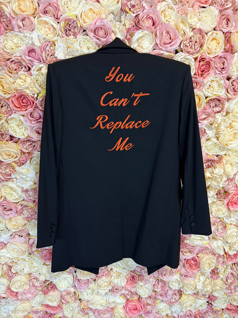 WHYNOT. Collection Blazer & Pants "You can't replace me" Black