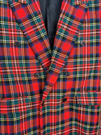 Saint Laurent Blazer Red Check Sz. 34 DE (36 FR) Oversized