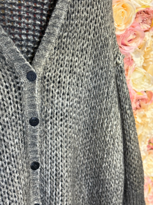Avant Toi Cashmere Knit Cardigan Grey