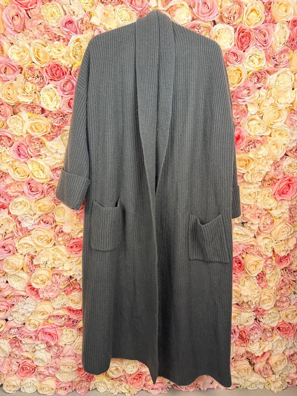 Philo-Sofie Long Cashmere Cardigan Green Sz. 36 DE