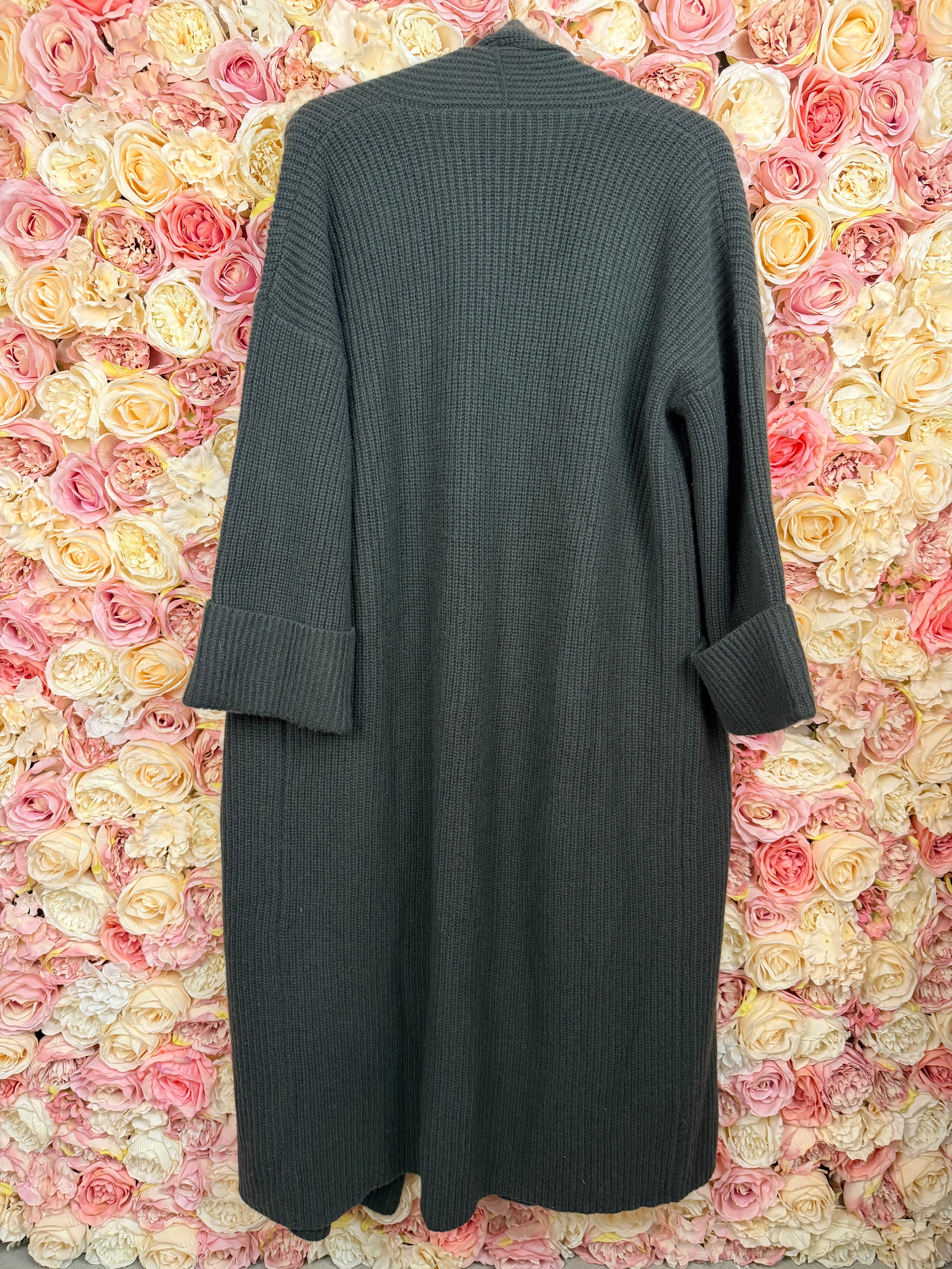 Philo-Sofie Long Cashmere Cardigan Green Sz. 36 DE