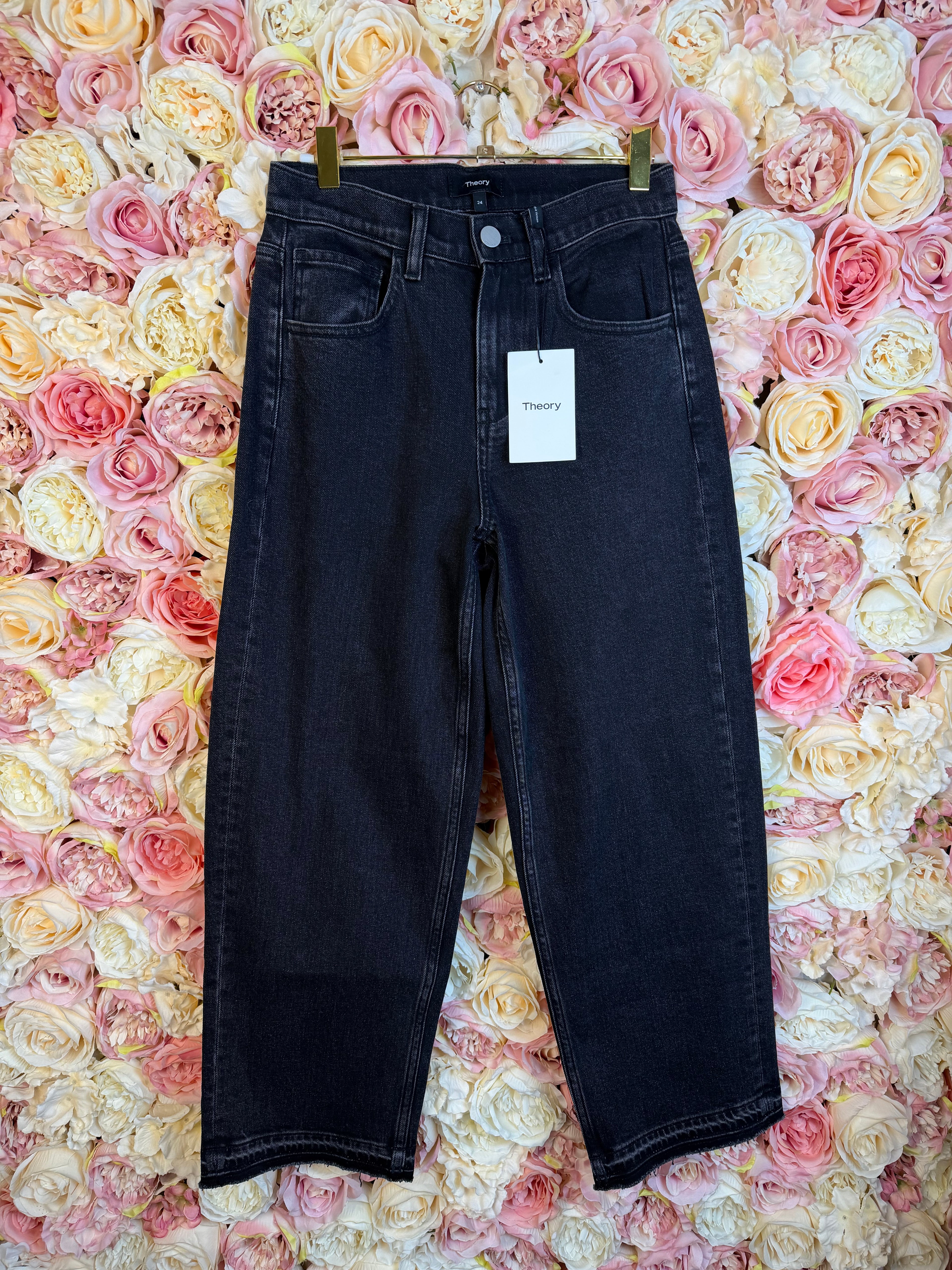 Theory "Relax St. Jean" Jeans Black Sz. 24