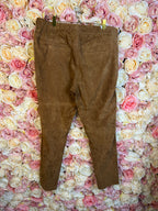 Catherine Khan Suede Leather Pants Cognac Sz. 42 DE