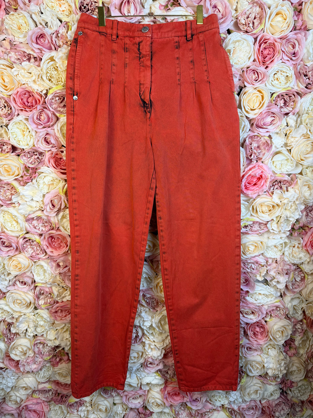 Chanel 20S Boyfriend Jeans Red Sz. 38 DE (40 FR)