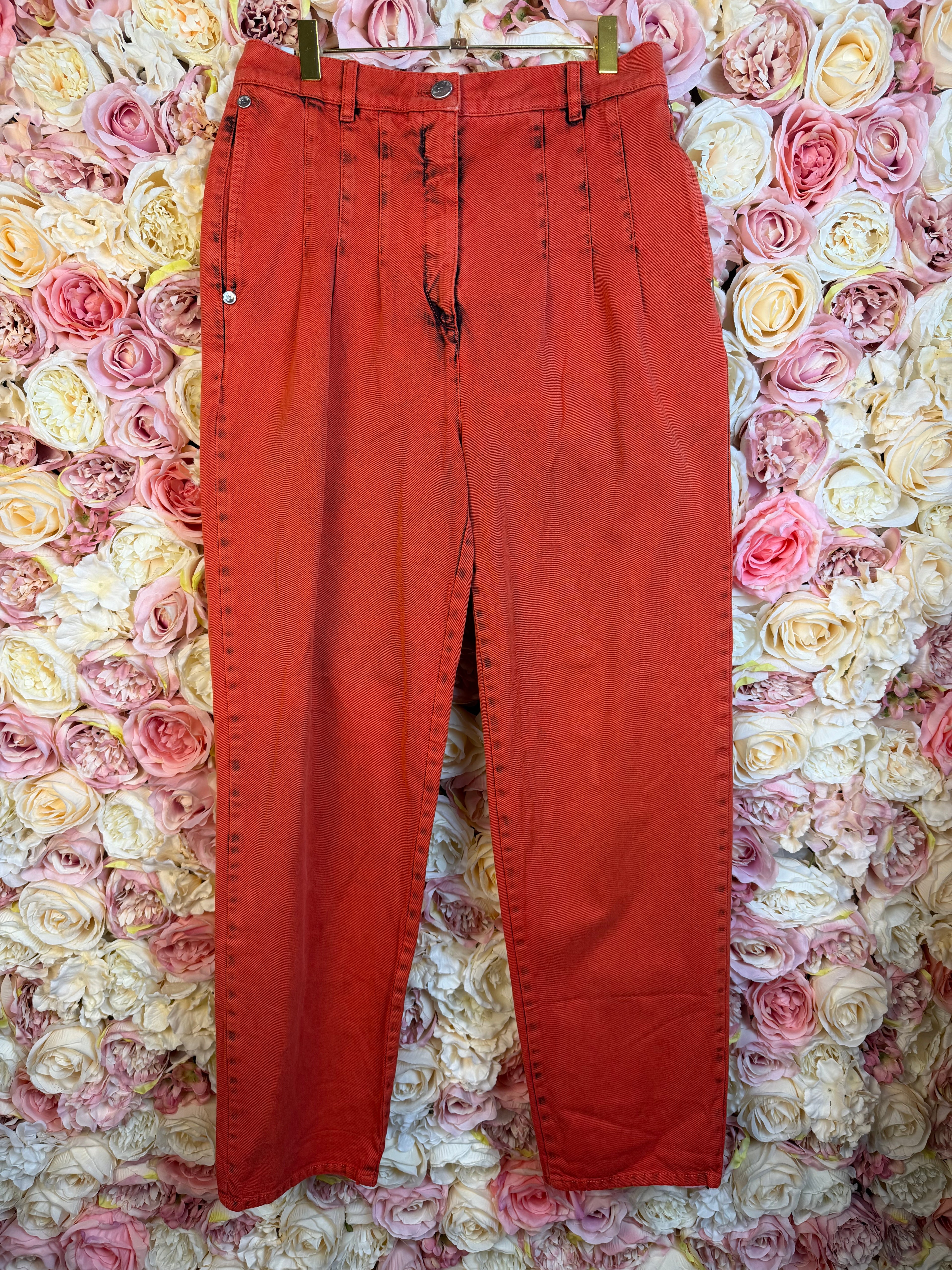 Chanel 20S Boyfriend Jeans Red Sz. 38 DE (40 FR)