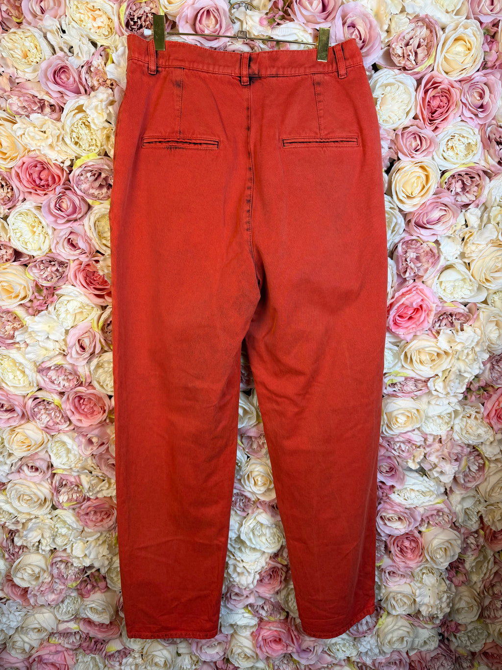 Chanel 20S Boyfriend Jeans Red Sz. 38 DE (40 FR)