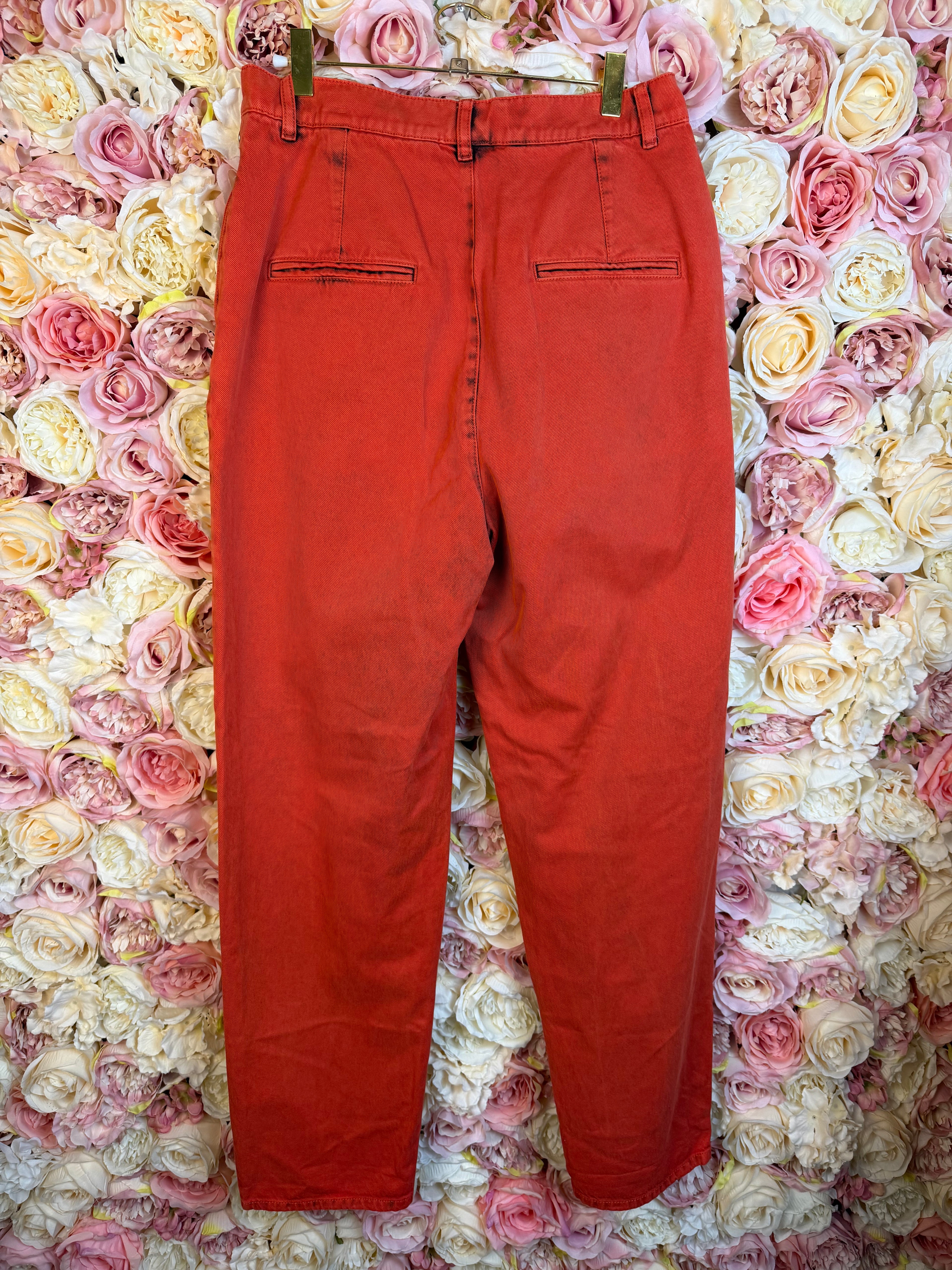 Chanel 20S Boyfriend Jeans Red Sz. 38 DE (40 FR)