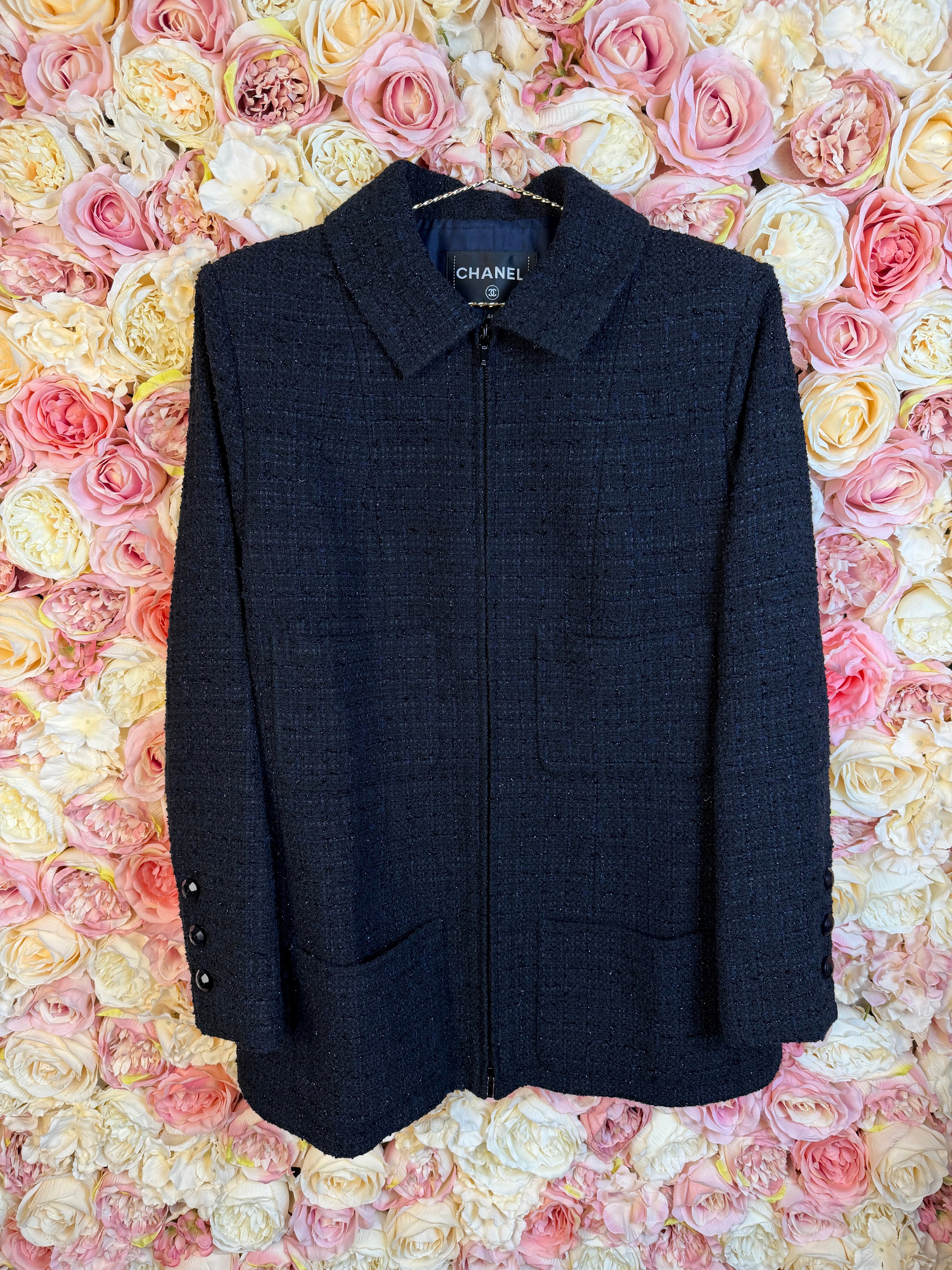 Chanel 20S Jacket Dark Blue Sz. 44 DE (46 FR)