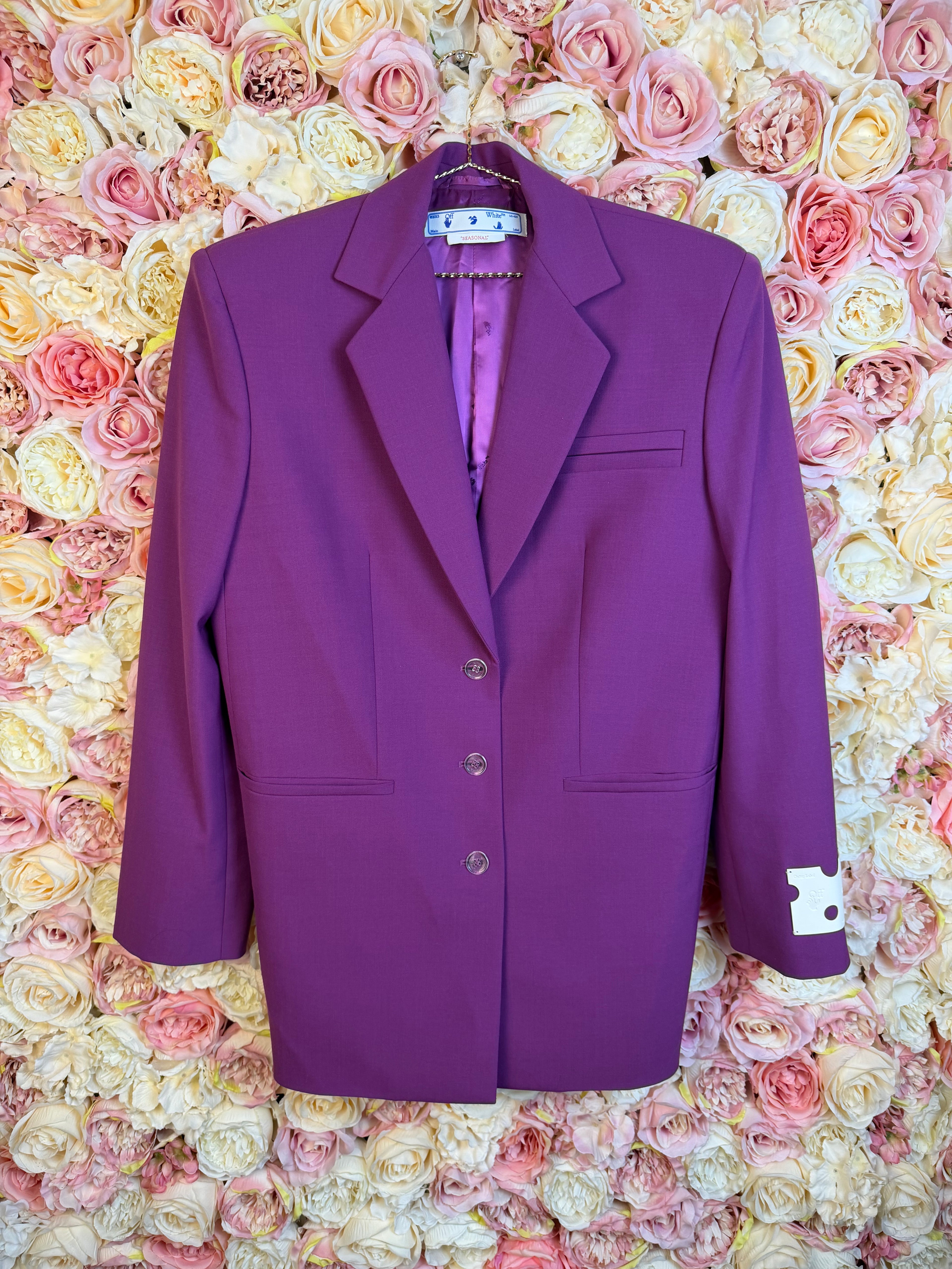 Off-White Blazer Purple Sz. 34 DE (38 IT)