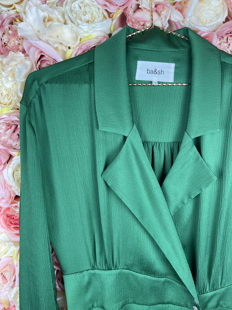 Ba&sh Dress Green Sz. S