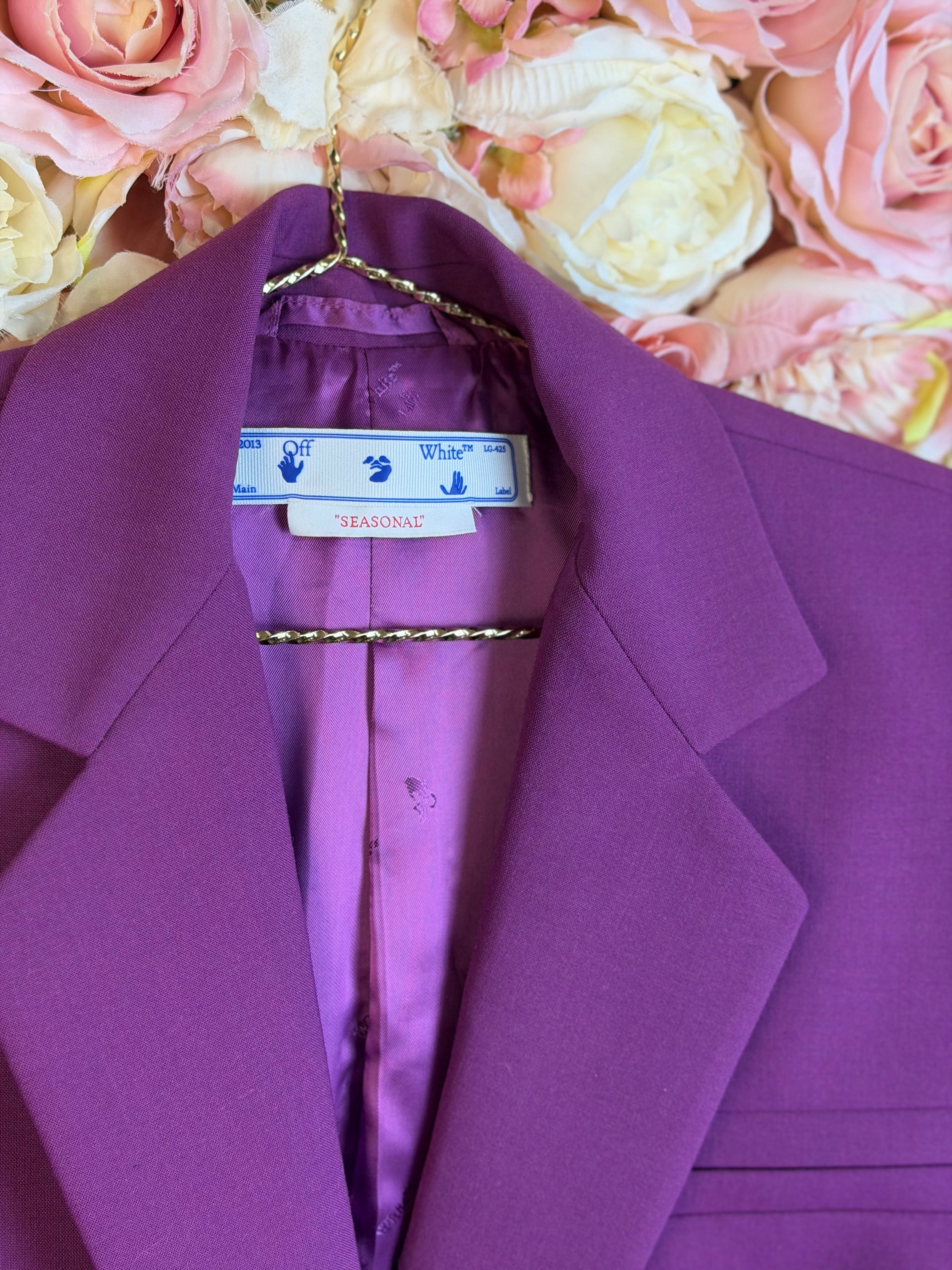 Off-White Blazer Purple Sz. 34 DE (38 IT)