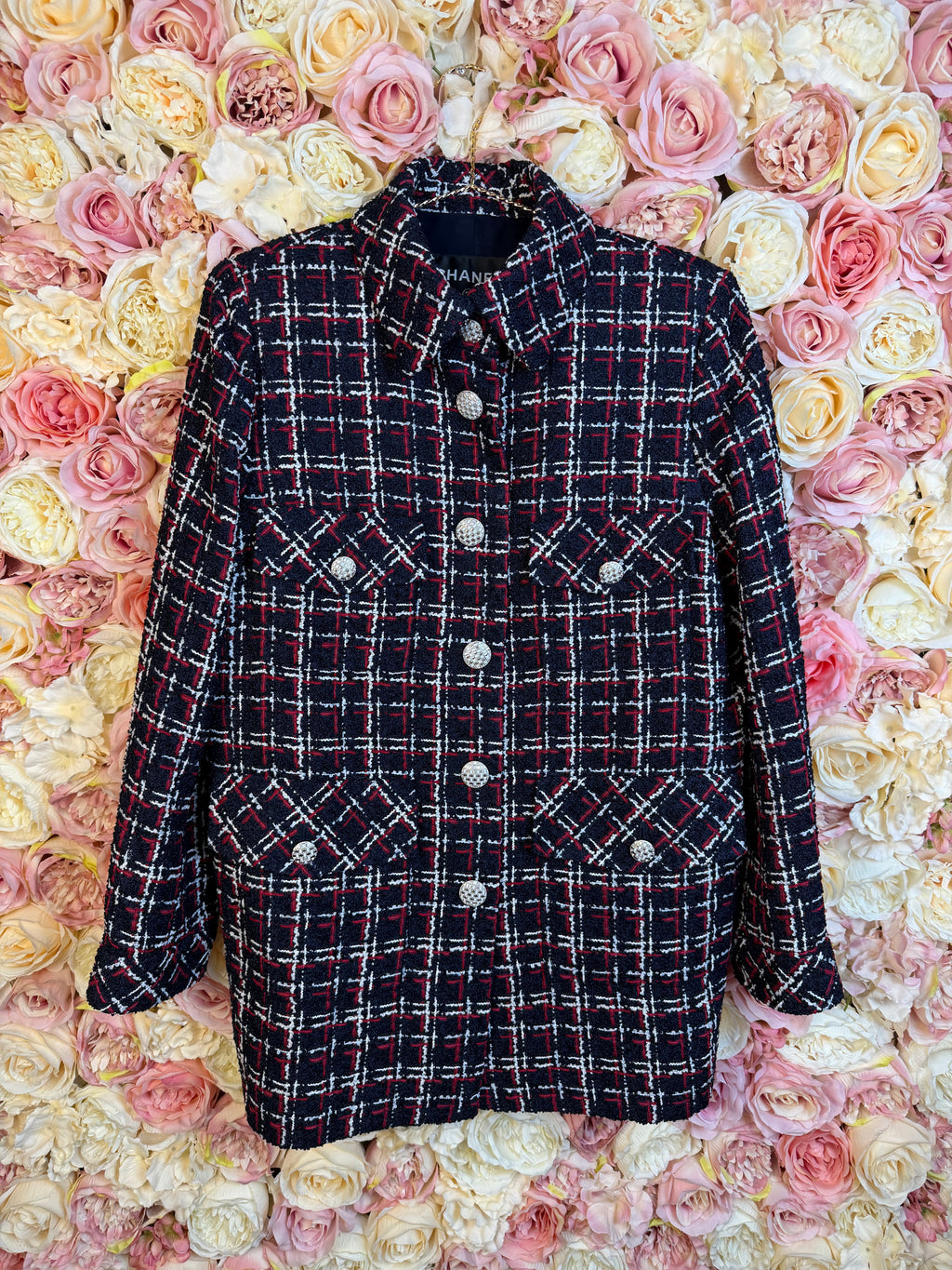 Chanel 20S Tweed Jacket Navy Multi Sz. 42 DE (44 FR)