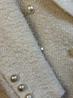 Chanel 19C La Pausa Tweed Blazer White Sz. 44 DE (46 FR)