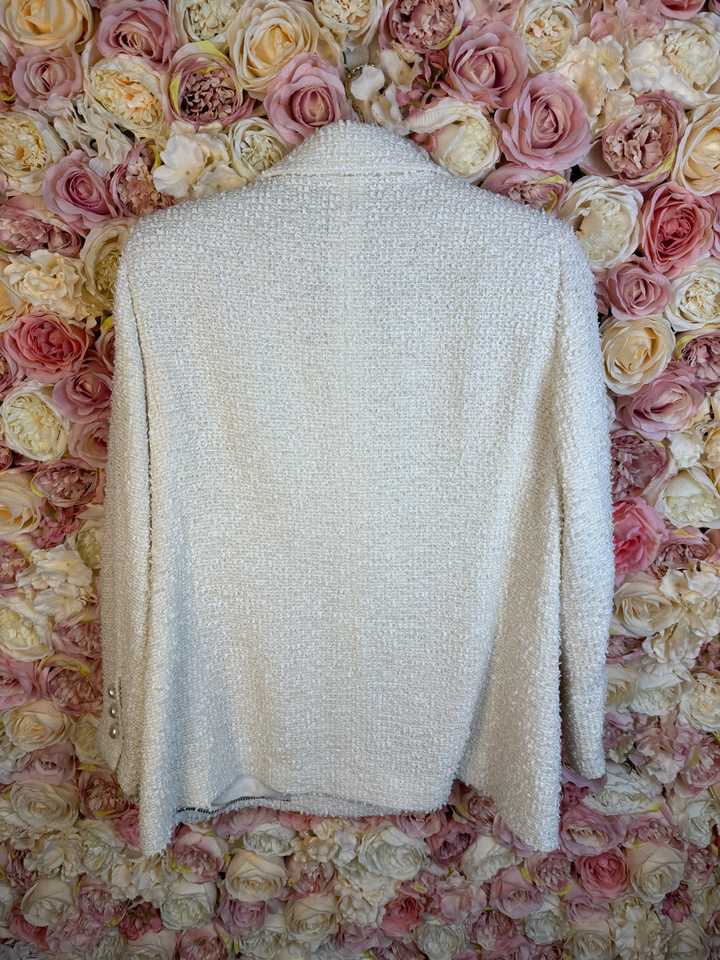 Chanel 19C La Pausa Tweed Blazer White Sz. 44 DE (46 FR)