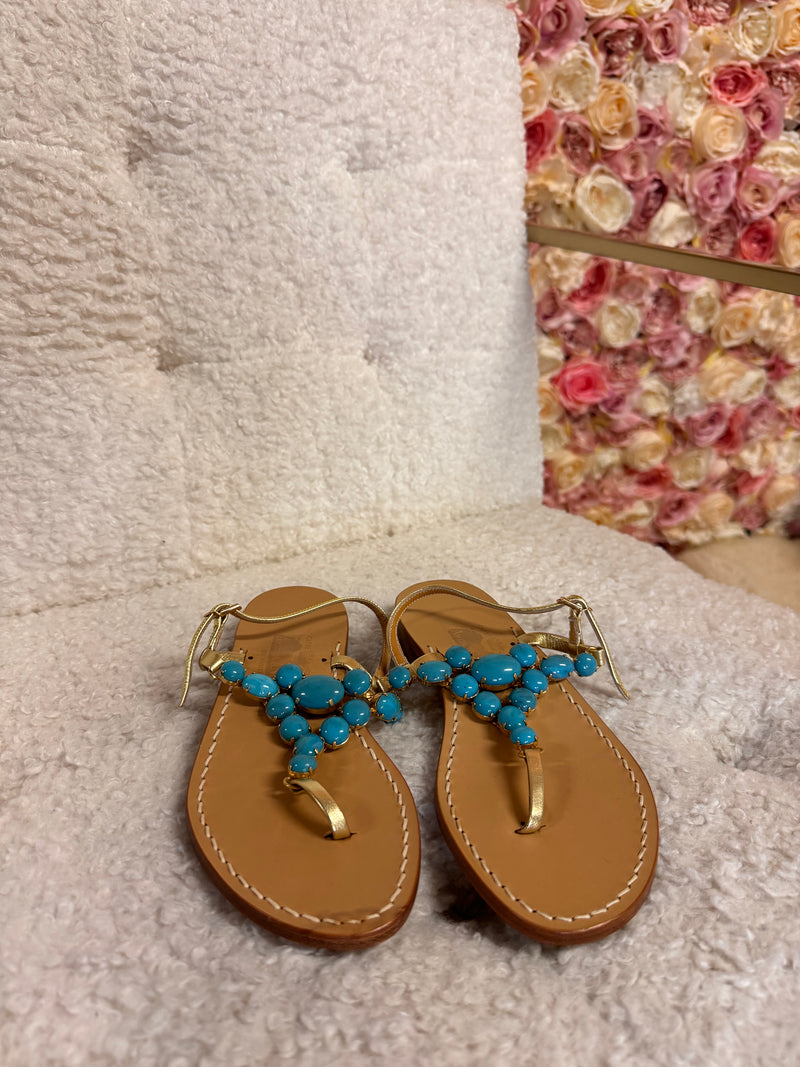 Canfora Capri Sandals Turquoise