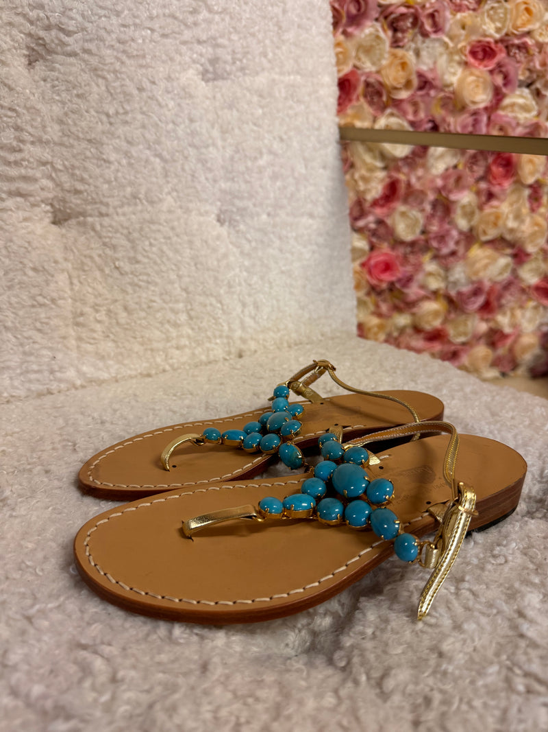 Canfora Capri Sandals Turquoise