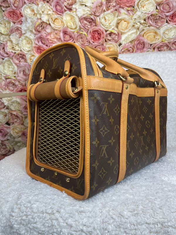 Louis Vuitton Dog Carrier 40 Brown Monogram