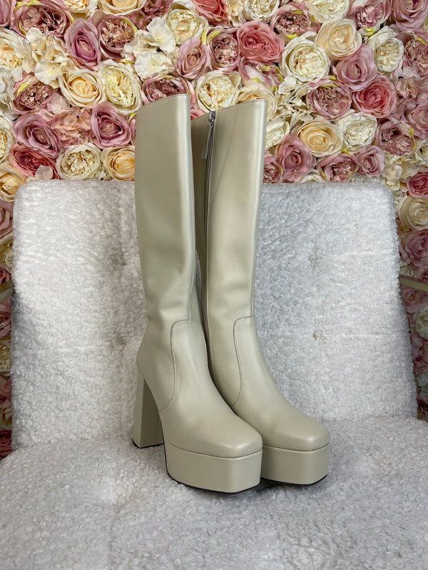Angel Alarcon Boots Ecru Sz. 38 EU
