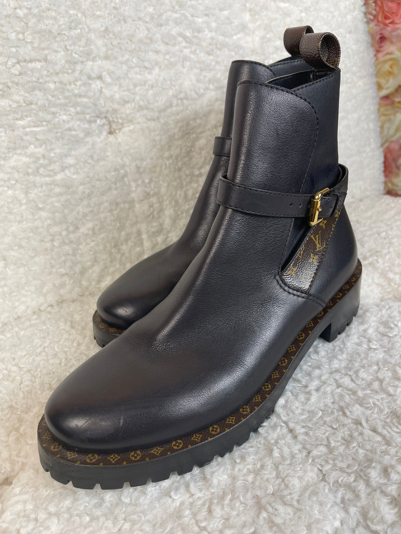 Louis Vuitton Boots Black Sz. 37.5 EU