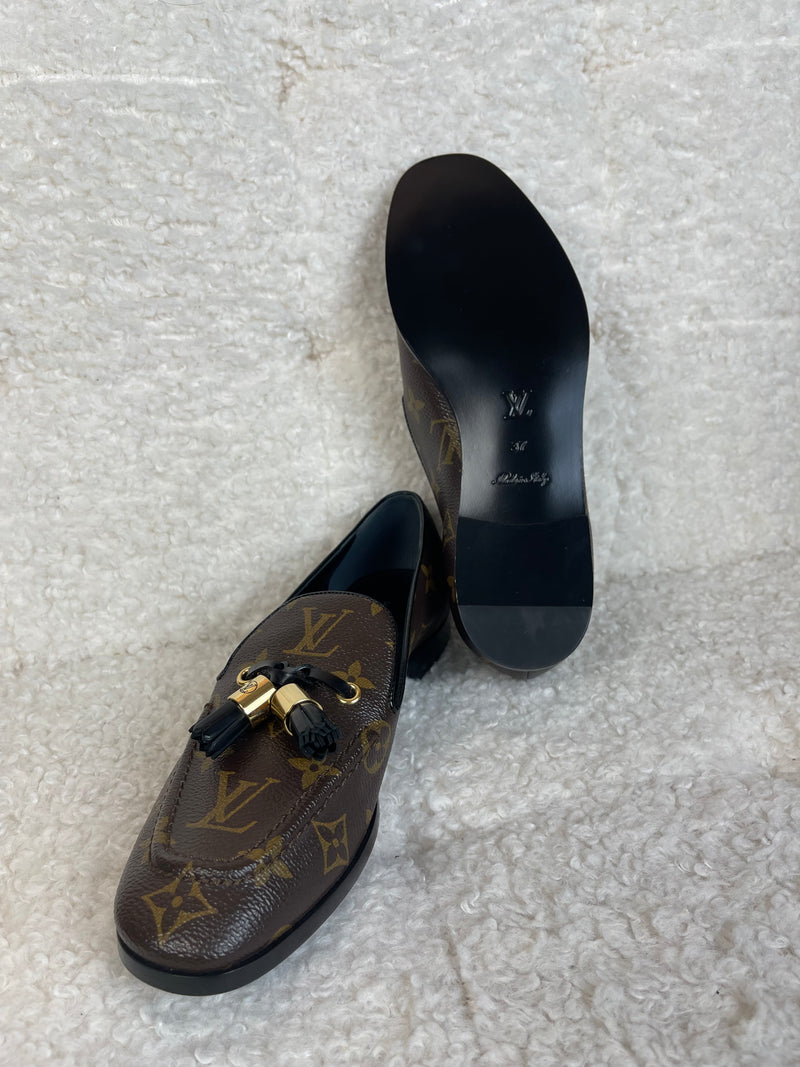 Louis Vuitton Loafers Brown Monogram Sz. 37 EU