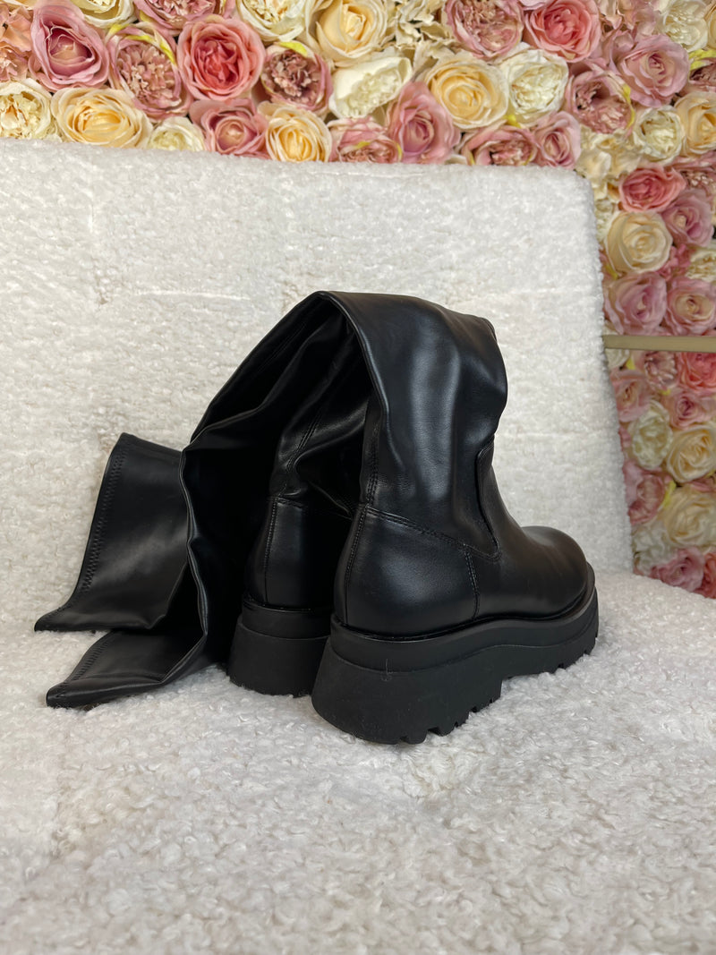 Stradivarius Overknee Boots Black Sz. 37 EU