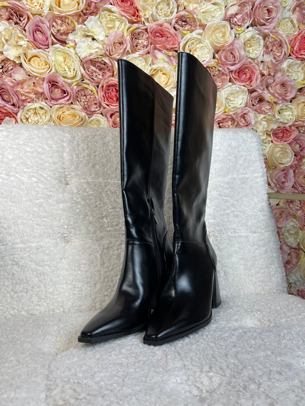 Stradivarius Boots Black Sz. 38 EU