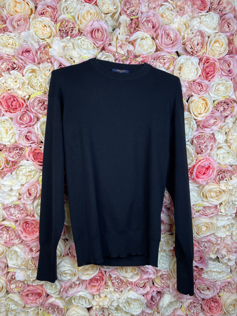 Louis Vuitton open Back Sweater Black Sz. S
