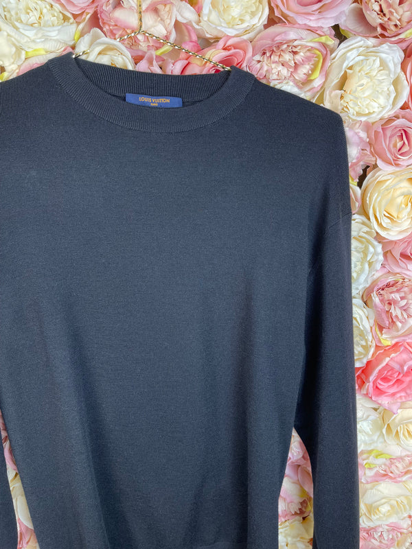 Louis Vuitton open Back Sweater Black Sz. S