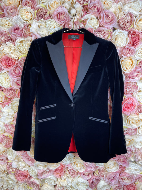 Belvest Blazer Black Velvet Sz. 36 DE