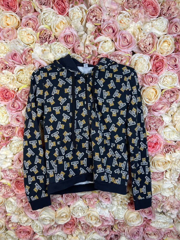 Moschino Sweat-Set Hoodie & Pants Black with Teddy Sz. XS