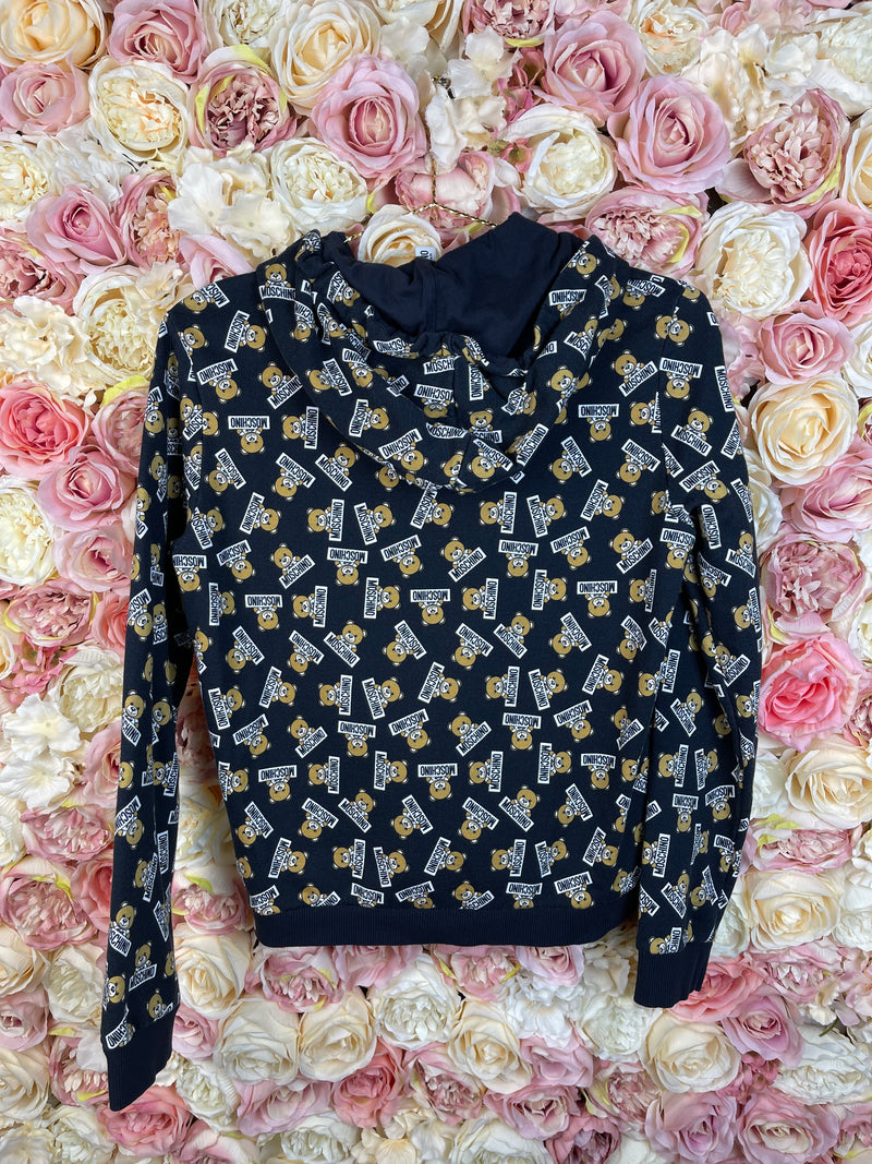 Moschino Sweat-Set Hoodie & Pants Black with Teddy Sz. XS