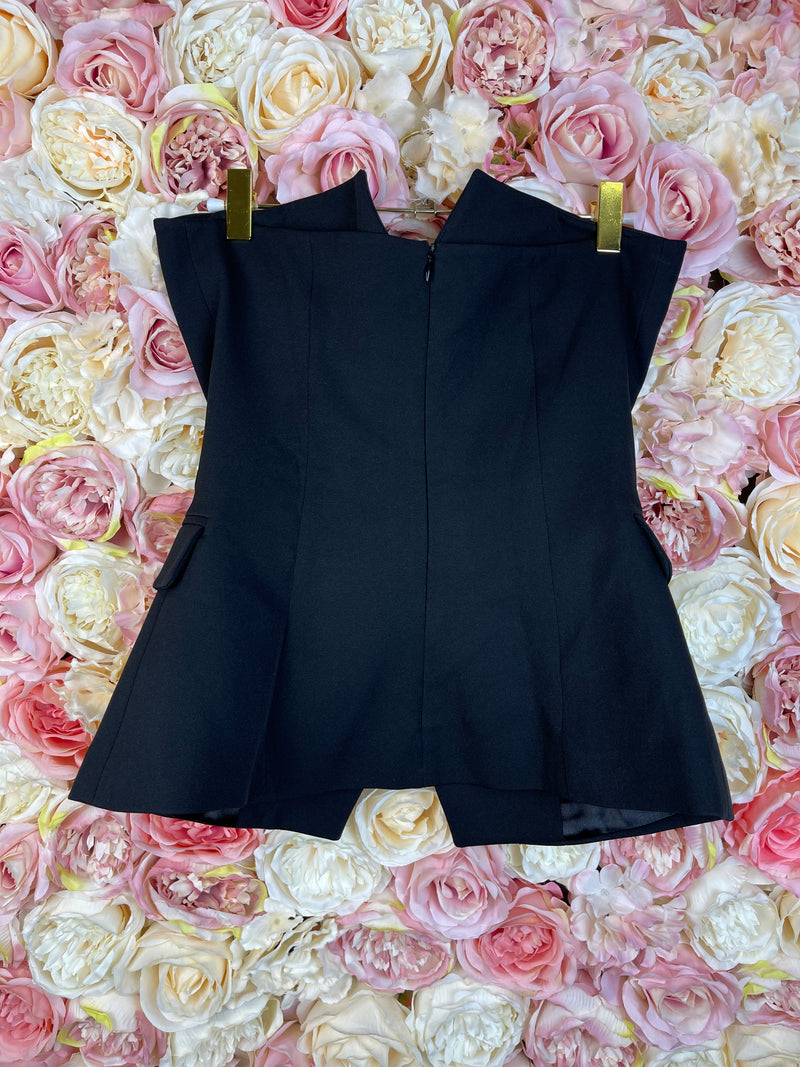 Sovaye Corset in Black & White Sz. S