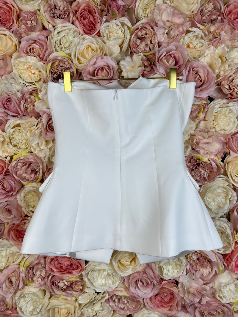 Sovaye Corset in Black & White Sz. S
