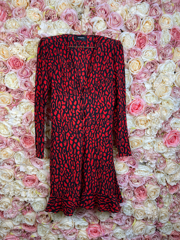 The Kooples Dress Red Leo Sz. 40 DE