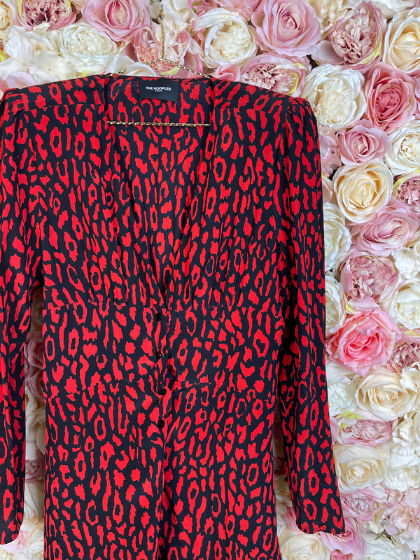 The Kooples Dress Red Leo Sz. 40 DE