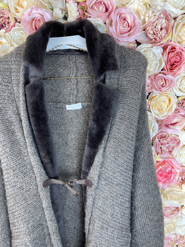 Liapull Cardigan Taupe Sz. Estm. S/M