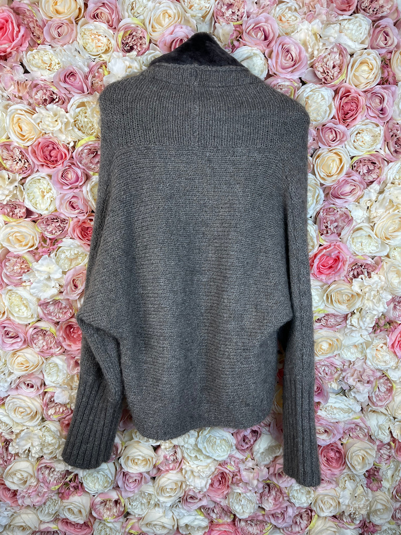 Liapull Cardigan Taupe Sz. Estm. S/M