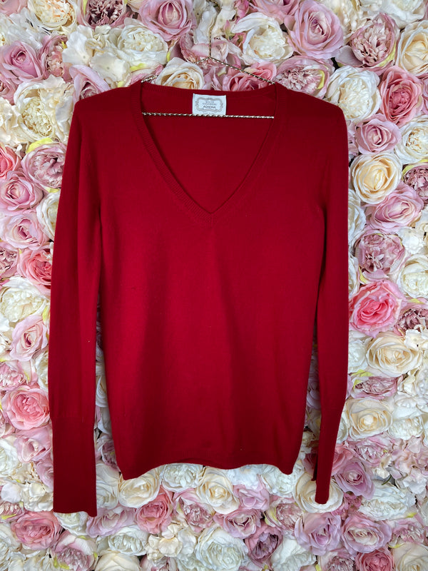 Agnona Cashmere Sweater Red Sz. 36 DE