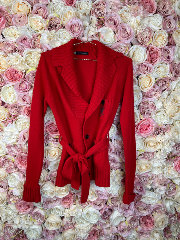 Dsquared Cardigan Red Sz. S