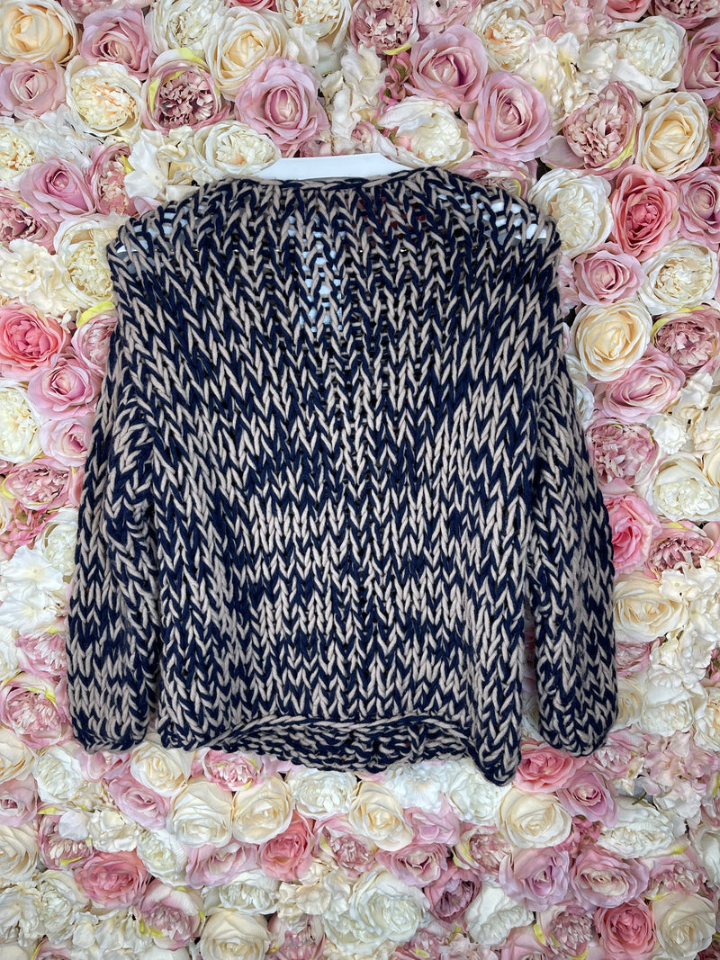 Maison Margiela Sweater Blue Beige Sz. XS