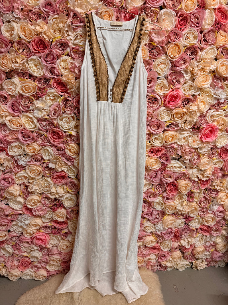 Mes Demoiselles Maxi Dress White