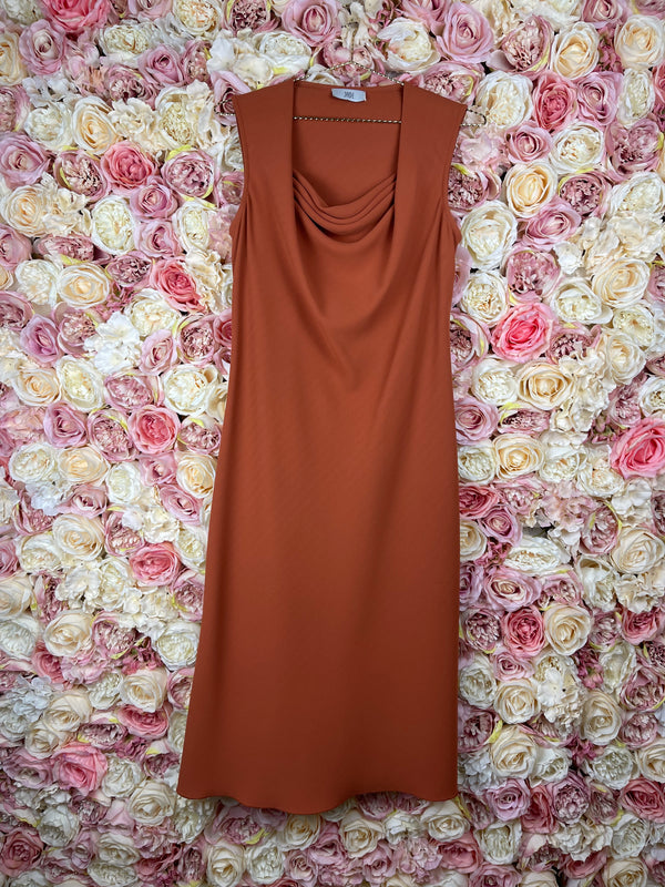 Jade Sleeveless Dress Terracotta
