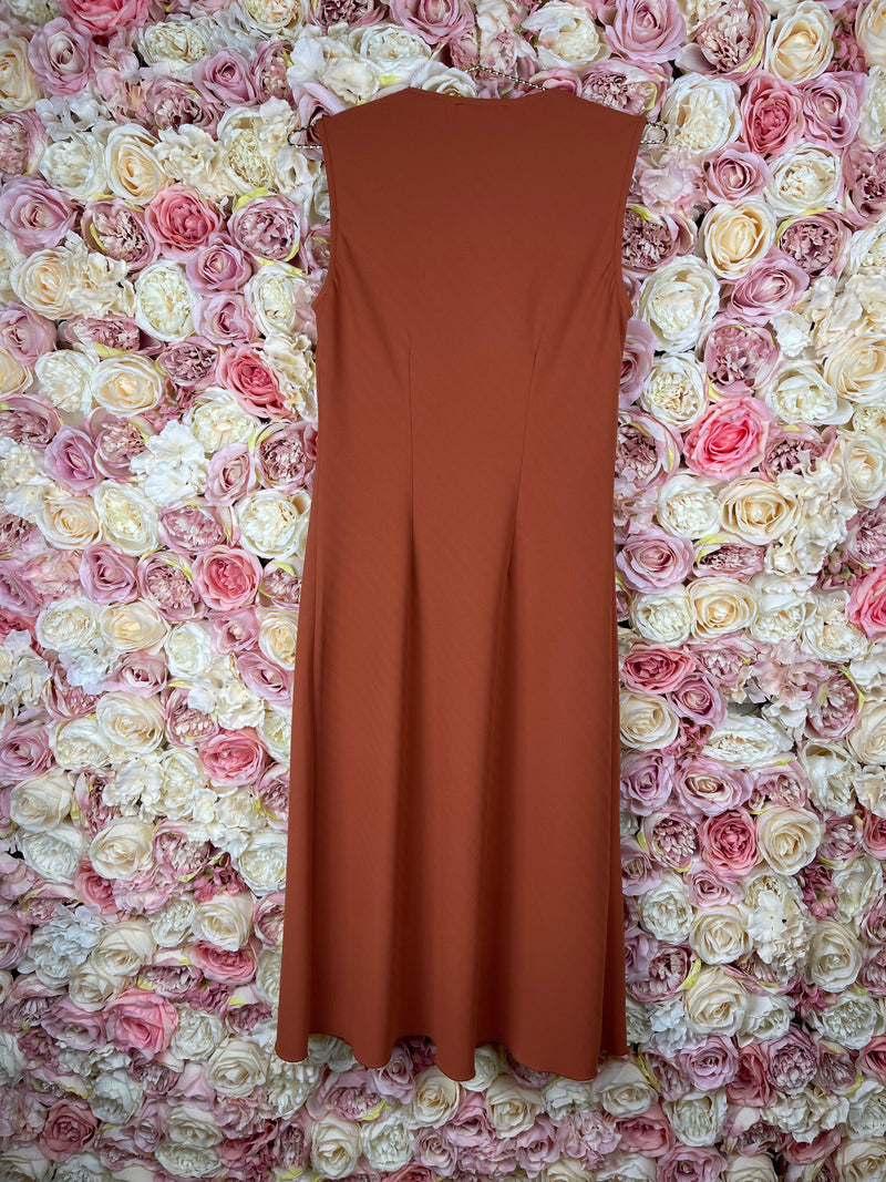 Jade Sleeveless Dress Terracotta